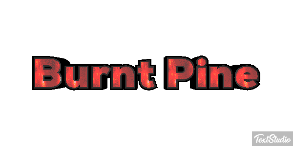 Burnt Pine Efecto de texto