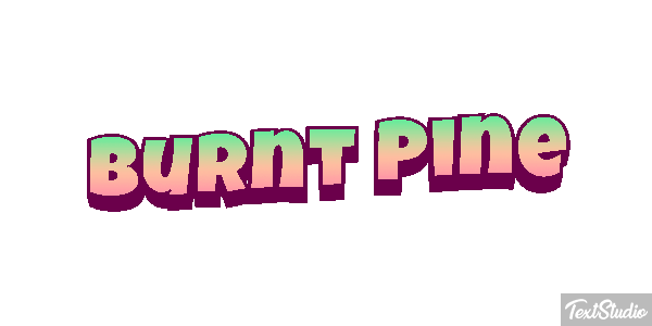 Burnt Pine Efecto de texto