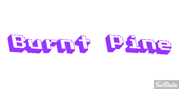 Burnt Pine Efecto de texto