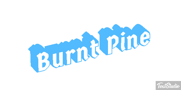 Burnt Pine Efecto de texto