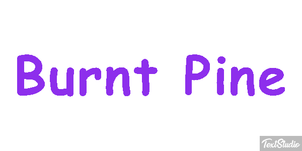 Burnt Pine Efecto de texto