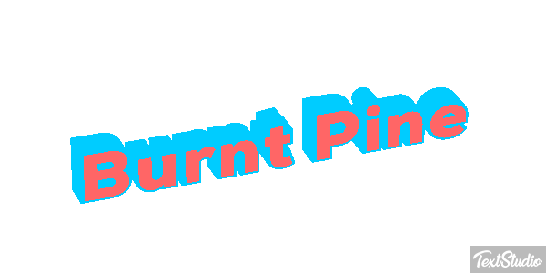 Burnt Pine Efecto de texto