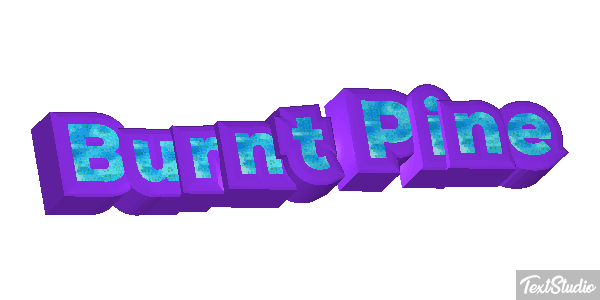 Burnt Pine Efecto de texto