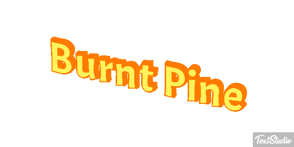 Burnt Pine Efecto de texto