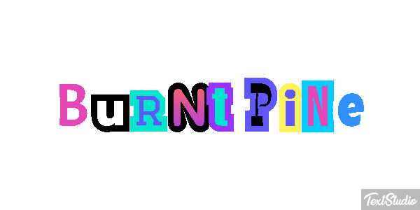 Burnt Pine Efecto de texto