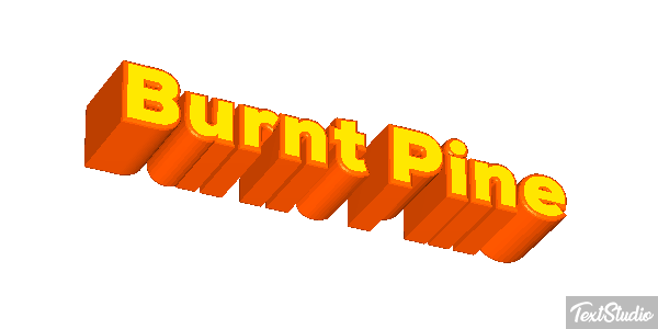 Burnt Pine Efecto de texto