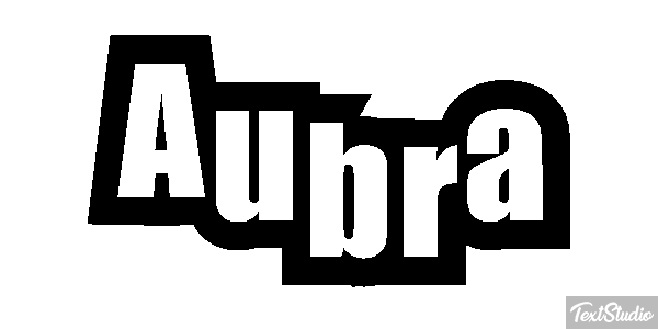 Aubra Text effect