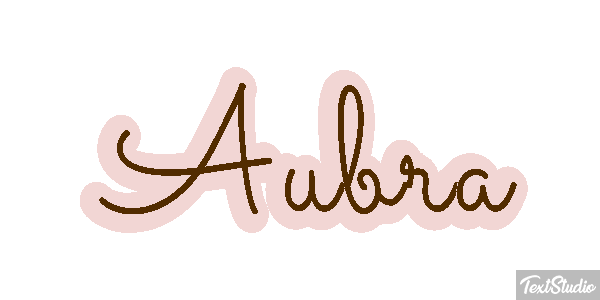 Aubra Text effect