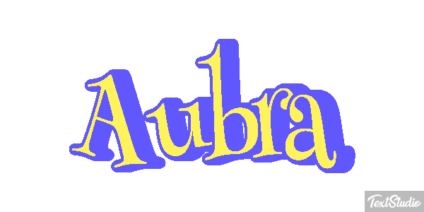 Aubra Text effect