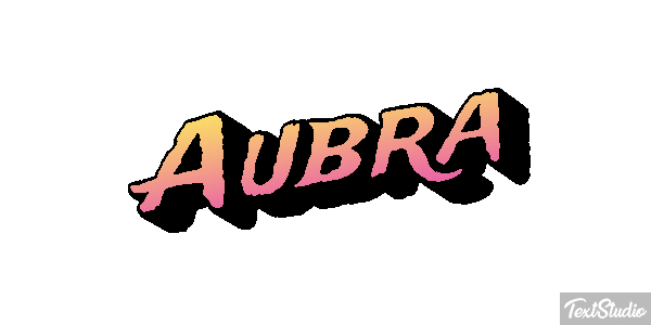 Aubra Text effect