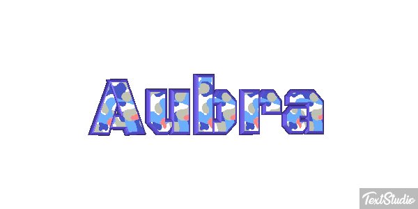 Aubra Text effect