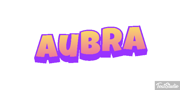 Aubra Text effect