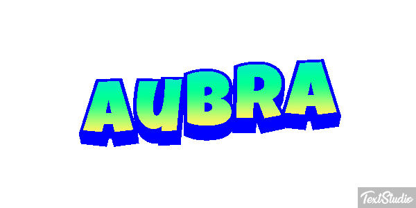 Aubra Text effect