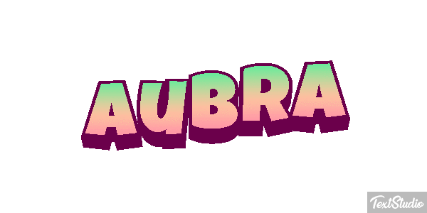 Aubra Text effect