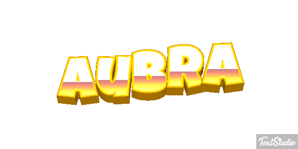 Aubra Text effect