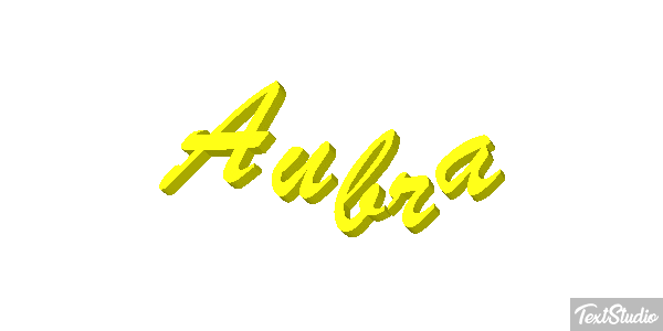 Aubra Text effect