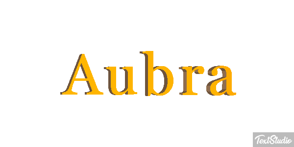 Aubra Text effect