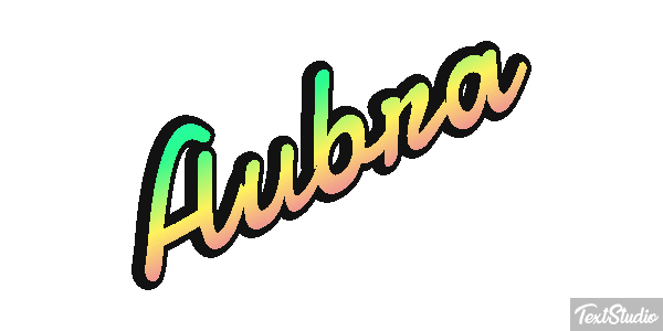 Aubra Text effect