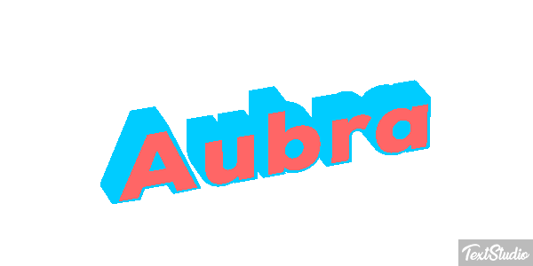 Aubra Text effect