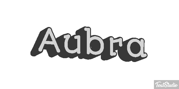 Aubra Text effect
