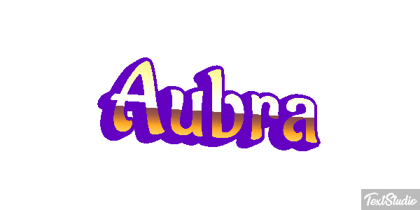 Aubra Text effect