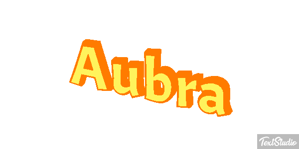 Aubra Text effect