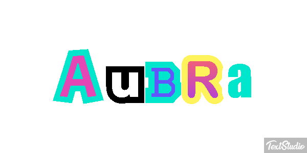 Aubra Text effect