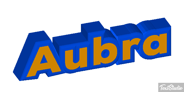 Aubra Text effect