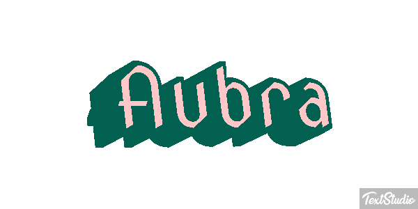 Aubra Text effect