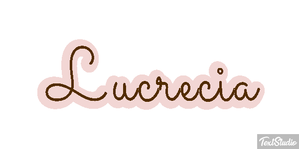 Lucrecia Efecto de texto