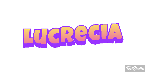Lucrecia Efecto de texto