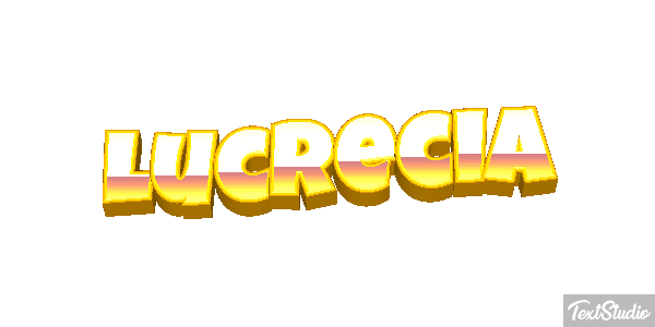 Lucrecia Efecto de texto