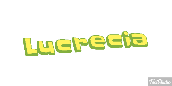 Lucrecia Efecto de texto
