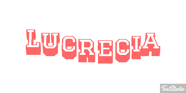 Lucrecia Efecto de texto