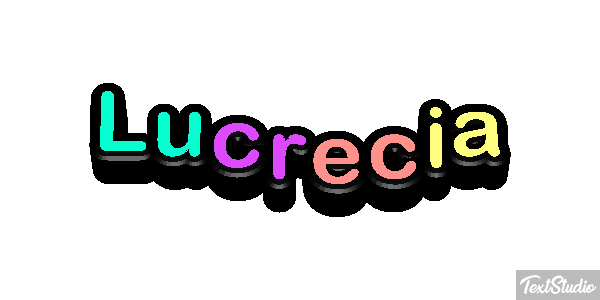 Lucrecia Efecto de texto