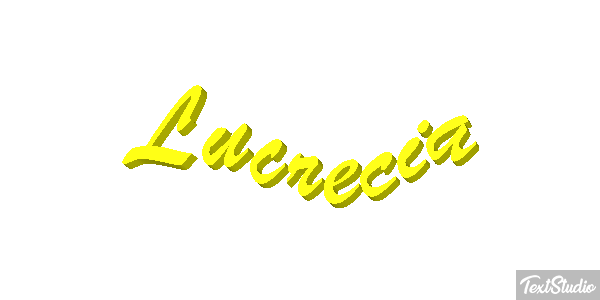 Lucrecia Efecto de texto
