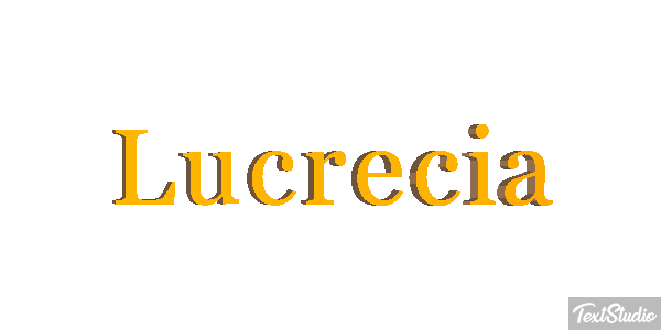 Lucrecia Efecto de texto