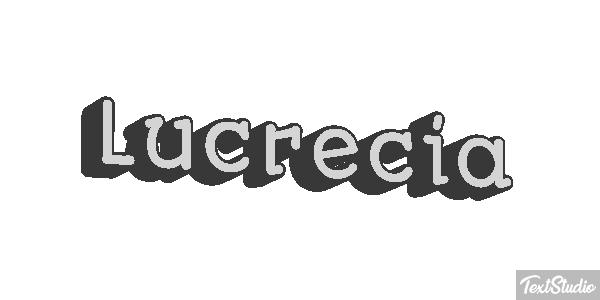 Lucrecia Efecto de texto
