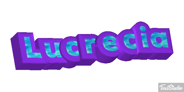 Lucrecia Efecto de texto