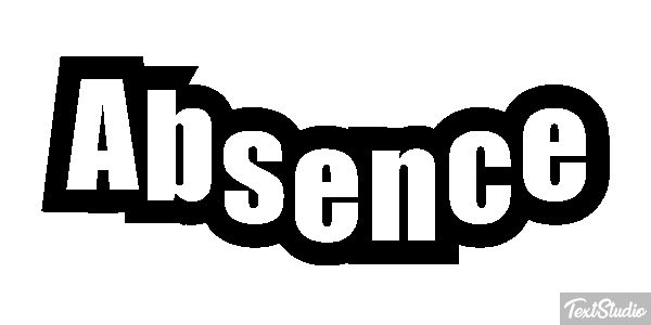 Absence Efecto de texto