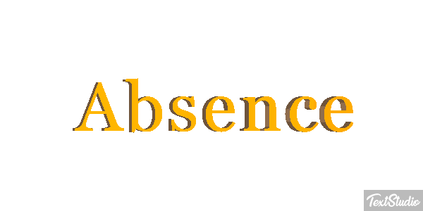 Absence Efecto de texto