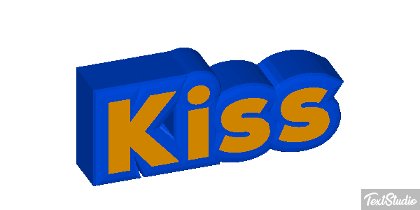 Kiss Text effect