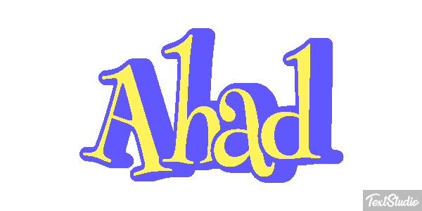 Ahad Texteffekt