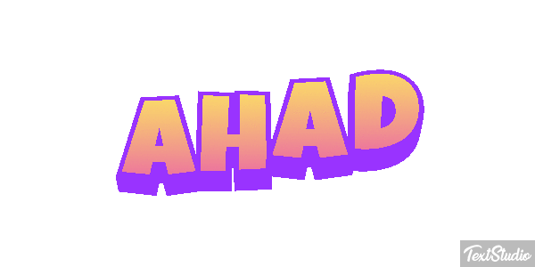 Ahad Texteffekt