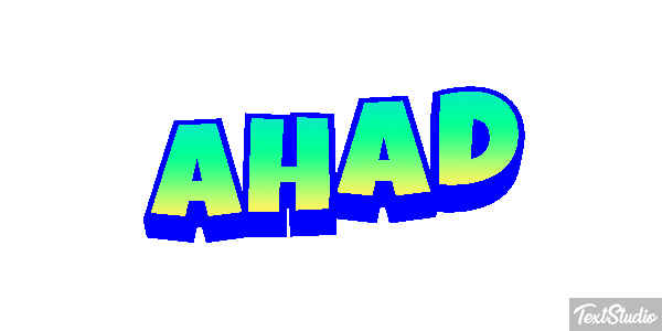 Ahad Texteffekt