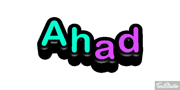 Ahad Texteffekt