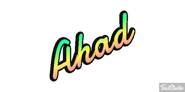 Ahad Texteffekt