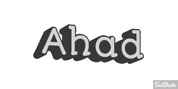 Ahad Texteffekt