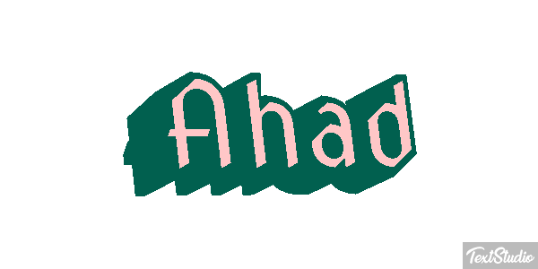 Ahad Texteffekt