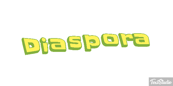 Diaspora Efecto de texto